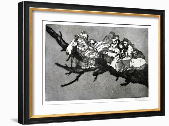 Ridiculous Dream, 1819-1823-Francisco de Goya-Framed Giclee Print