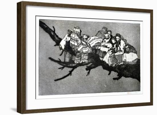 Ridiculous Dream, 1819-1823-Francisco de Goya-Framed Giclee Print