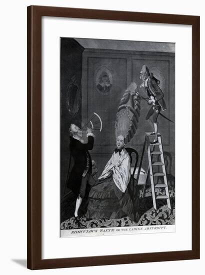 Ridiculous Taste, or the Ladies Absurdity, C.1776-Matthew or Matthias Darly-Framed Giclee Print