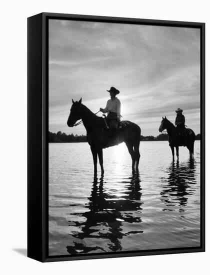 Riding At Sunset, Rothbury, Michigan 03-Monte Nagler-Framed Premier Image Canvas