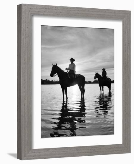 Riding At Sunset, Rothbury, Michigan 03-Monte Nagler-Framed Photographic Print