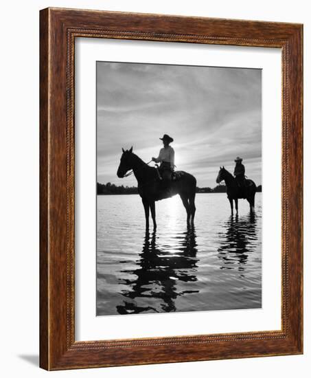 Riding At Sunset, Rothbury, Michigan 03-Monte Nagler-Framed Photographic Print