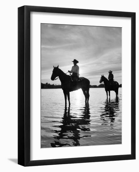 Riding At Sunset, Rothbury, Michigan 03-Monte Nagler-Framed Photographic Print