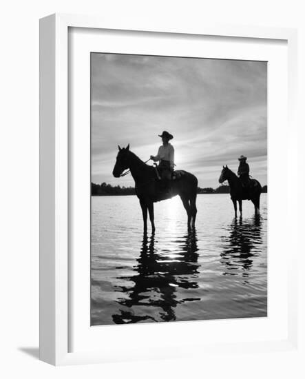 Riding At Sunset, Rothbury, Michigan 03-Monte Nagler-Framed Photographic Print