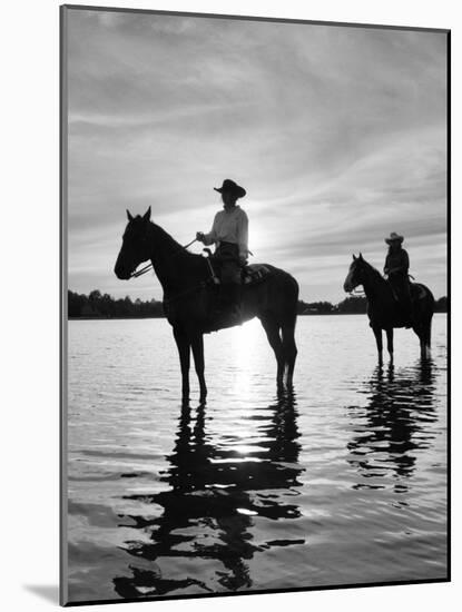 Riding At Sunset, Rothbury, Michigan 03-Monte Nagler-Mounted Photographic Print