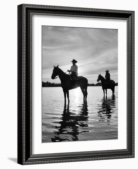 Riding At Sunset, Rothbury, Michigan 03-Monte Nagler-Framed Photographic Print