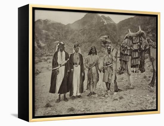 Riding camel of Sharif Yahya, 1889-null-Framed Premier Image Canvas