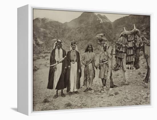 Riding camel of Sharif Yahya, 1889-null-Framed Premier Image Canvas