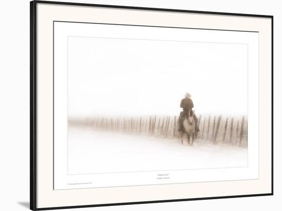 Riding Fence-Robert Dawson-Framed Art Print