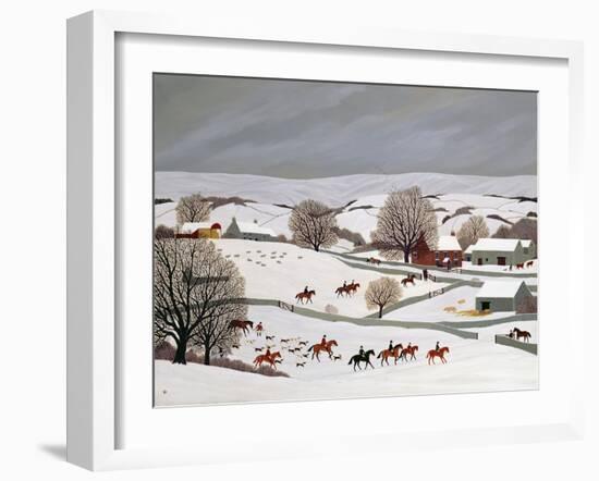 Riding in the Snow-Vincent Haddelsey-Framed Giclee Print