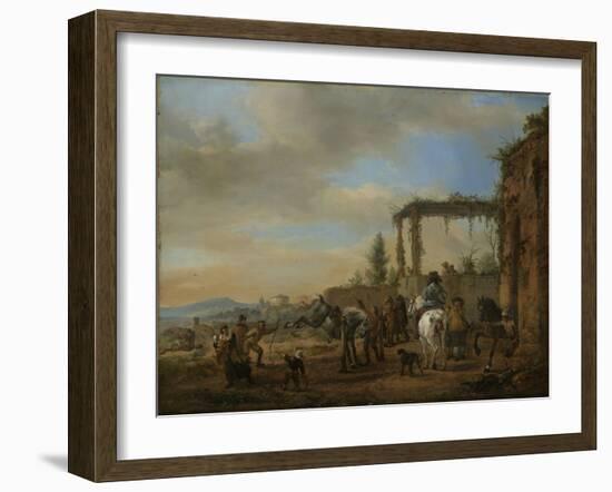 Riding School, Philips Wouwerman-Philips Wouwerman-Framed Art Print