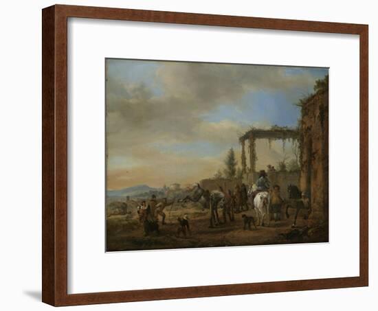 Riding School, Philips Wouwerman-Philips Wouwerman-Framed Art Print