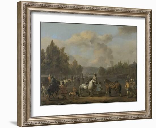 Riding School-Johannes Lingelbach-Framed Art Print