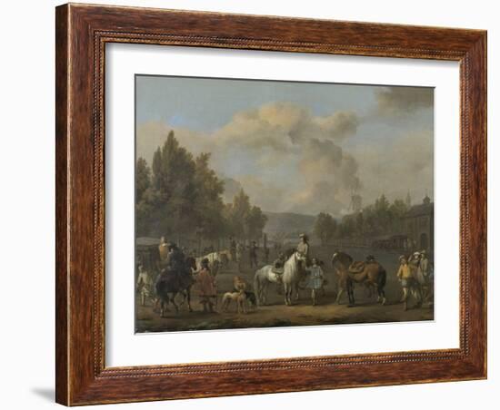 Riding School-Johannes Lingelbach-Framed Art Print