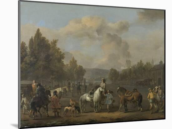 Riding School-Johannes Lingelbach-Mounted Art Print