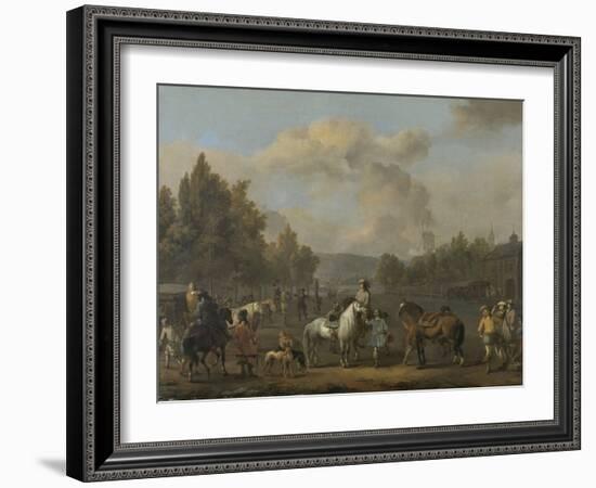 Riding School-Johannes Lingelbach-Framed Art Print