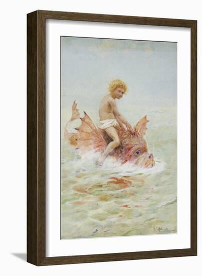 Riding Sea Monsters-Hector Caffieri-Framed Giclee Print