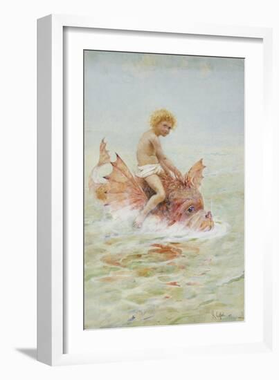 Riding Sea Monsters-Hector Caffieri-Framed Giclee Print