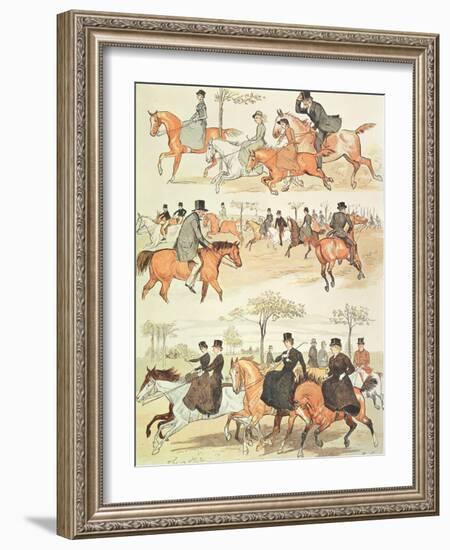 Riding Side-Saddle-Randolph Caldecott-Framed Giclee Print