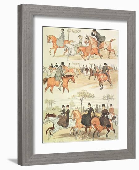 Riding Side-Saddle-Randolph Caldecott-Framed Giclee Print