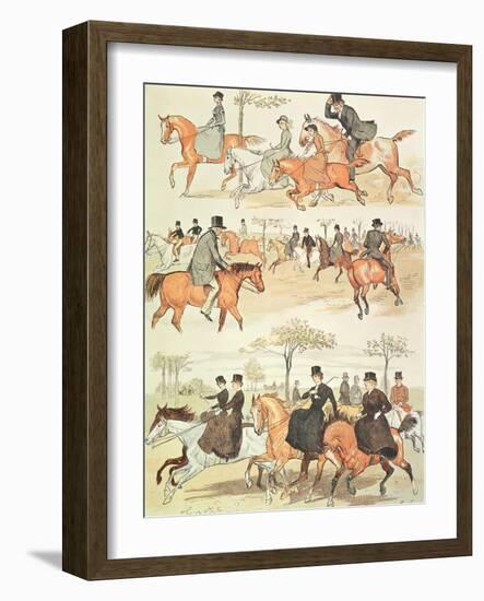 Riding Side-Saddle-Randolph Caldecott-Framed Giclee Print