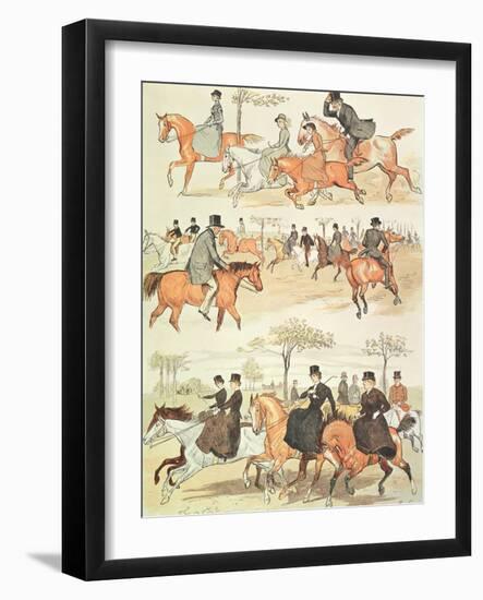 Riding Side-Saddle-Randolph Caldecott-Framed Giclee Print