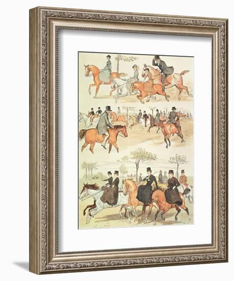 Riding Side-Saddle-Randolph Caldecott-Framed Giclee Print