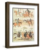 Riding Side-Saddle-Randolph Caldecott-Framed Giclee Print
