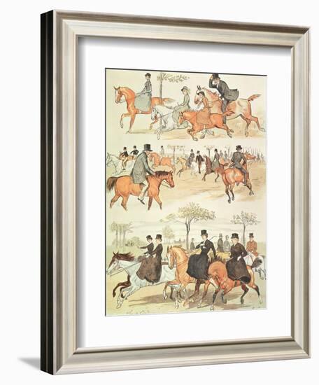 Riding Side-Saddle-Randolph Caldecott-Framed Giclee Print