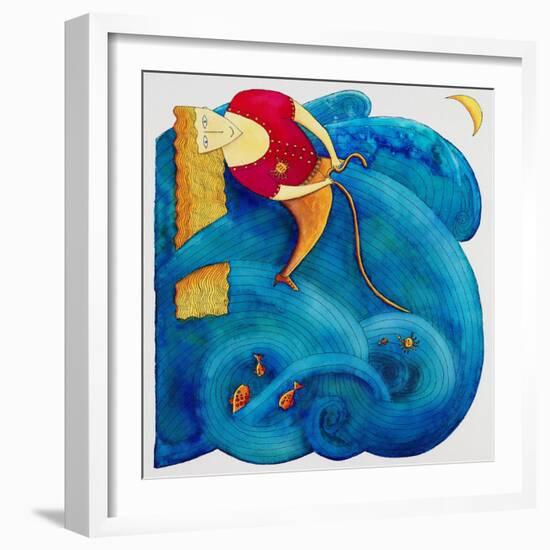 Riding the Waves, 1992-Julie Nicholls-Framed Giclee Print