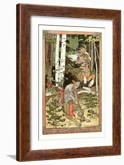 Riding the Wolf-Ivan Bilibin-Framed Art Print