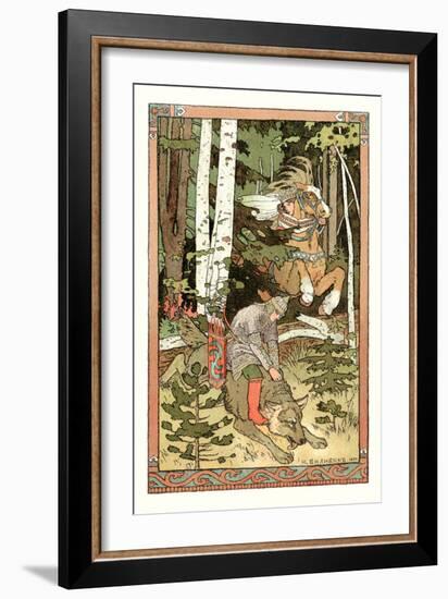 Riding the Wolf-Ivan Bilibin-Framed Art Print