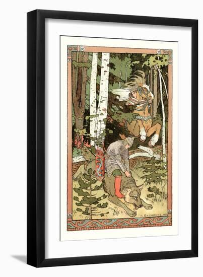 Riding the Wolf-Ivan Bilibin-Framed Art Print