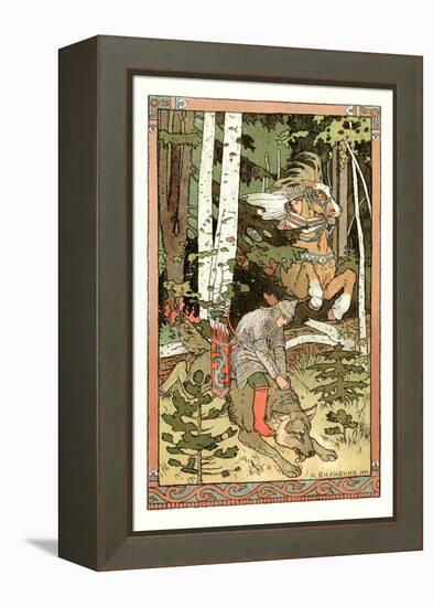 Riding the Wolf-Ivan Bilibin-Framed Stretched Canvas