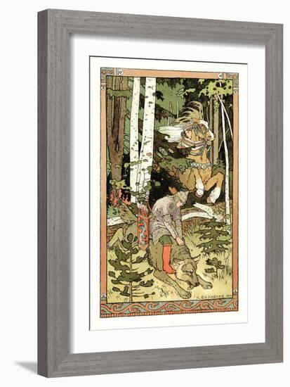 Riding the Wolf-Ivan Bilibin-Framed Art Print