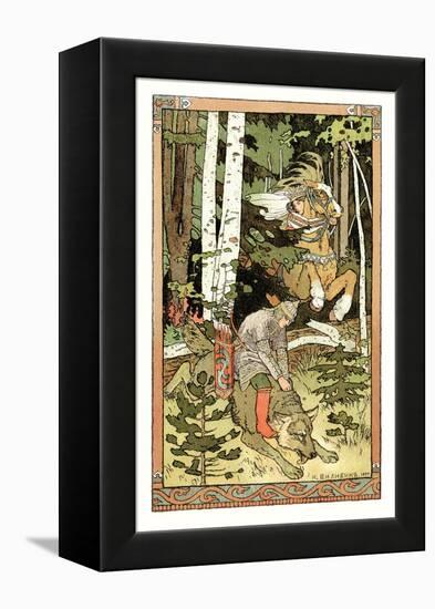 Riding the Wolf-Ivan Bilibin-Framed Stretched Canvas