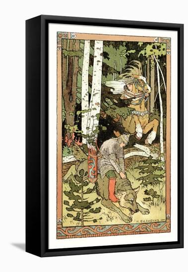 Riding the Wolf-Ivan Bilibin-Framed Stretched Canvas