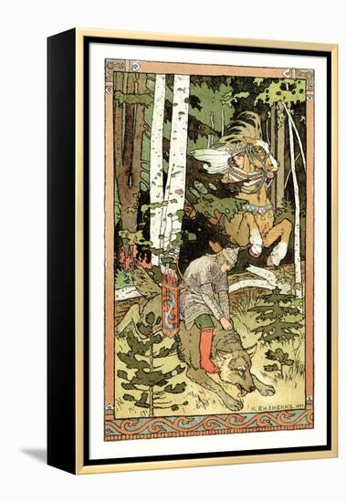 Riding the Wolf-Ivan Bilibin-Framed Stretched Canvas