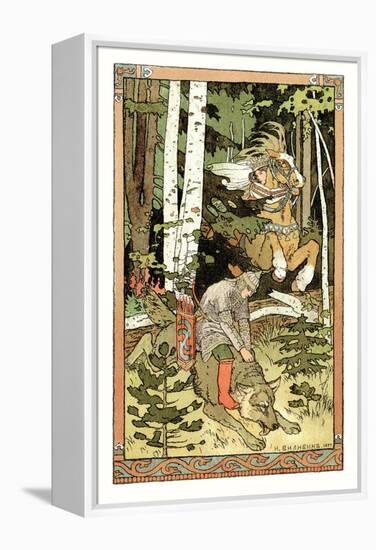 Riding the Wolf-Ivan Bilibin-Framed Stretched Canvas