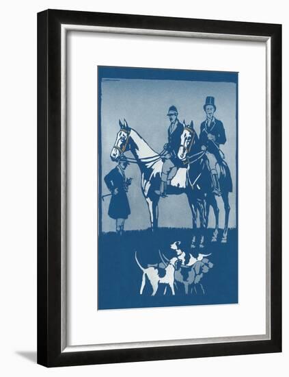 Riding to Hounds Poster-null-Framed Art Print