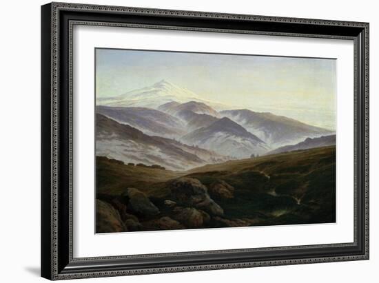 Riesengebirge-Caspar David Friedrich-Framed Art Print