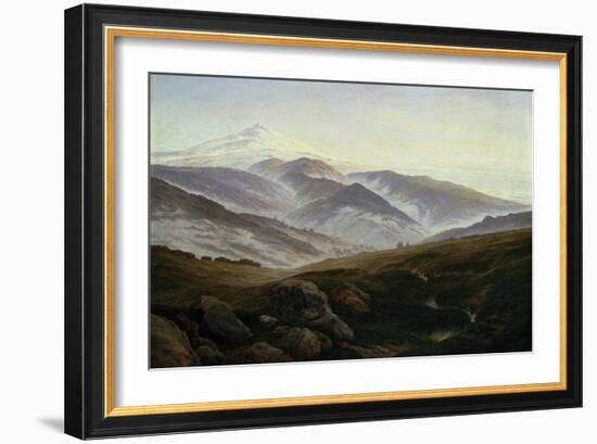 Riesengebirge-Caspar David Friedrich-Framed Art Print