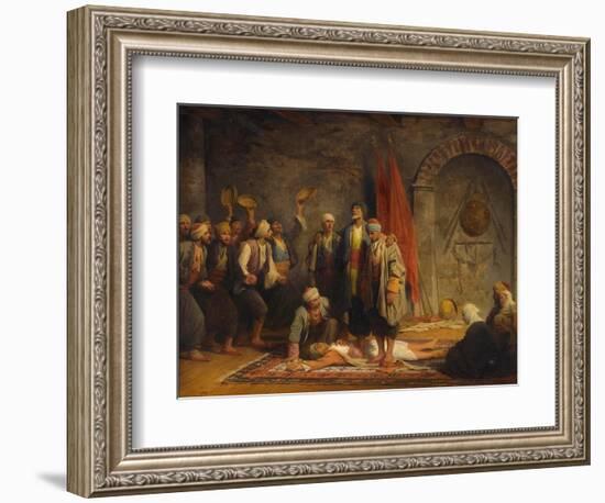 Rifai Sufi Ceremony Pby Yvon, Adolphe (1817-1893). Oil on Canvas, Size : 46,5X55,5, 1879, Private C-Adolphe Yvon-Framed Giclee Print