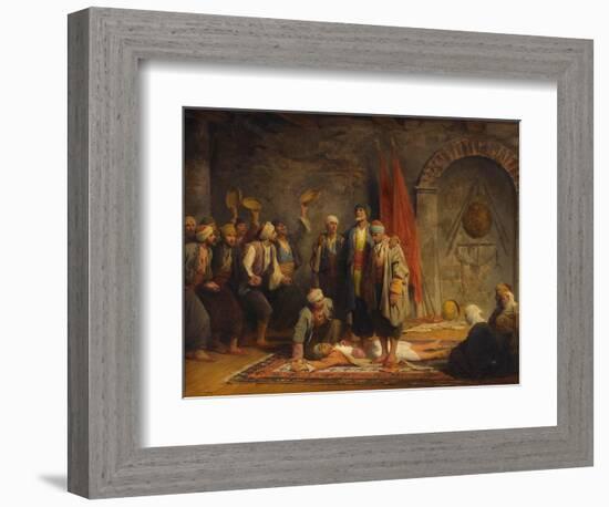 Rifai Sufi Ceremony Pby Yvon, Adolphe (1817-1893). Oil on Canvas, Size : 46,5X55,5, 1879, Private C-Adolphe Yvon-Framed Giclee Print