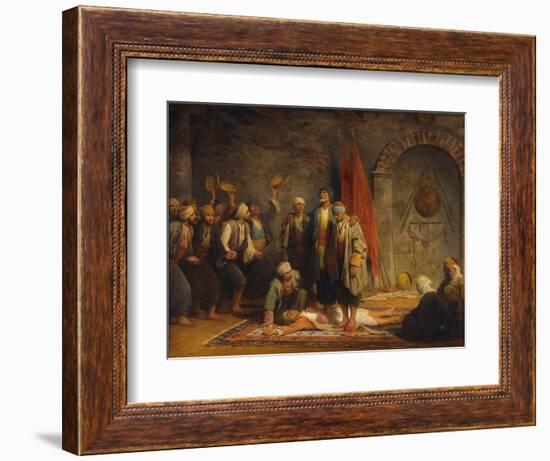 Rifai Sufi Ceremony Pby Yvon, Adolphe (1817-1893). Oil on Canvas, Size : 46,5X55,5, 1879, Private C-Adolphe Yvon-Framed Giclee Print