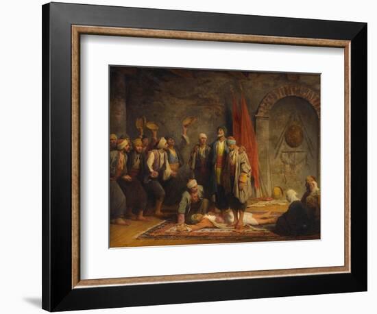 Rifai Sufi Ceremony Pby Yvon, Adolphe (1817-1893). Oil on Canvas, Size : 46,5X55,5, 1879, Private C-Adolphe Yvon-Framed Giclee Print