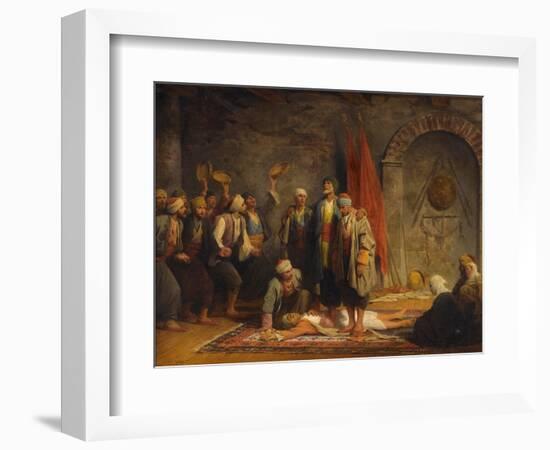 Rifai Sufi Ceremony Pby Yvon, Adolphe (1817-1893). Oil on Canvas, Size : 46,5X55,5, 1879, Private C-Adolphe Yvon-Framed Giclee Print