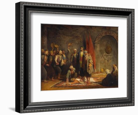 Rifai Sufi Ceremony Pby Yvon, Adolphe (1817-1893). Oil on Canvas, Size : 46,5X55,5, 1879, Private C-Adolphe Yvon-Framed Giclee Print