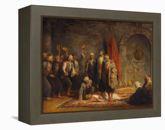 Rifai Sufi Ceremony Pby Yvon, Adolphe (1817-1893). Oil on Canvas, Size : 46,5X55,5, 1879, Private C-Adolphe Yvon-Framed Premier Image Canvas