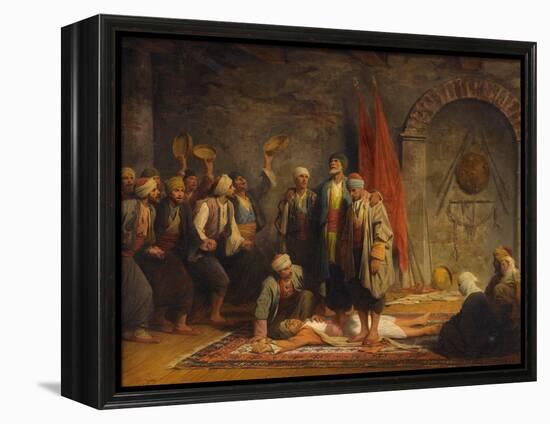 Rifai Sufi Ceremony Pby Yvon, Adolphe (1817-1893). Oil on Canvas, Size : 46,5X55,5, 1879, Private C-Adolphe Yvon-Framed Premier Image Canvas